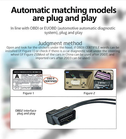 Car M10 Hud Display OBD2 HUD Head Up Display Km/H Speedometer Windshield Projection Overspeed Warning Digital On Board Computer