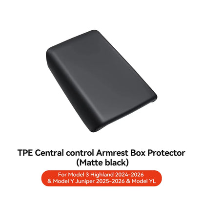 YZ For Tesla Model 3 Y YL Juniper Highland Armrest Pad Soft Case Center Console Box Cover Aanti-scratch 2026 Accessories