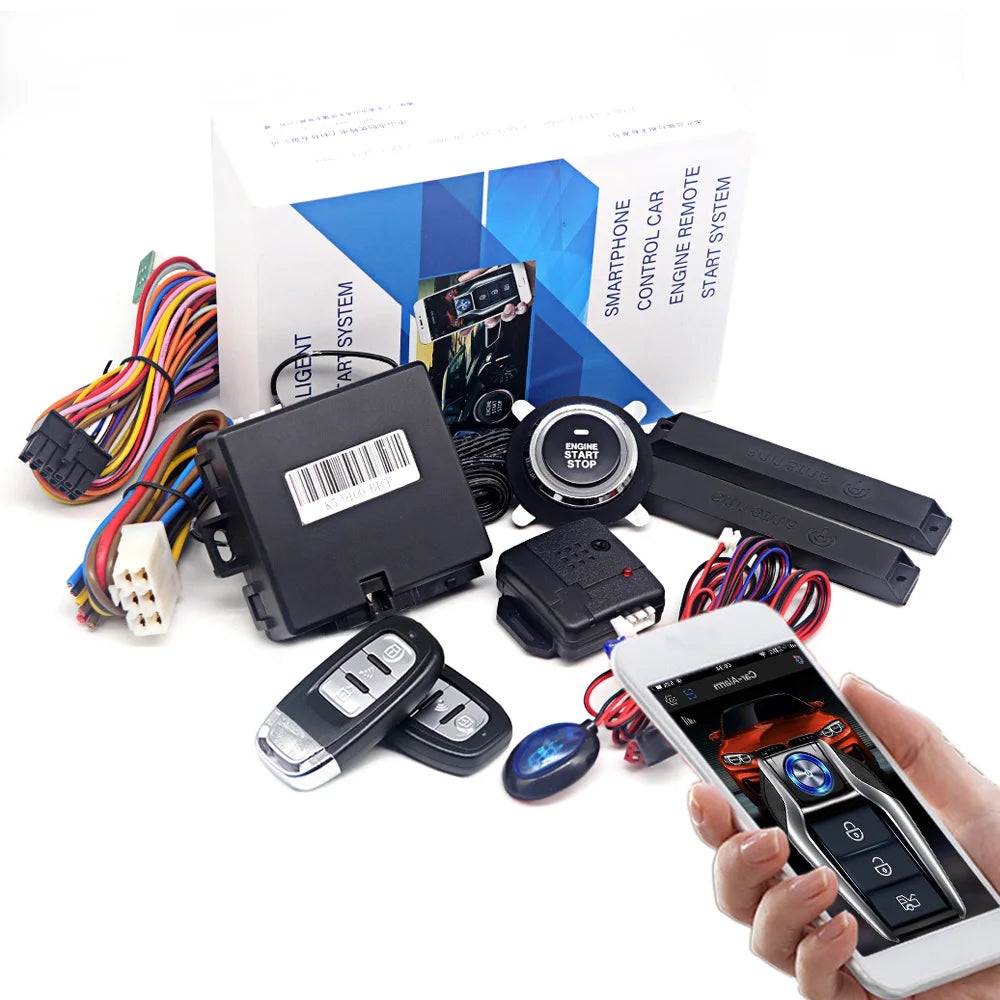 Kirbin Universal Car alarm with auto start Smart key Engine ignition autostart kit Automotive start stop For Toyota/Golf/Passat