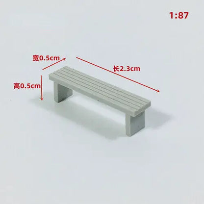 1/64/87 HO Scale Outland Model City Railway Fence Bleachers Benches Scene Model