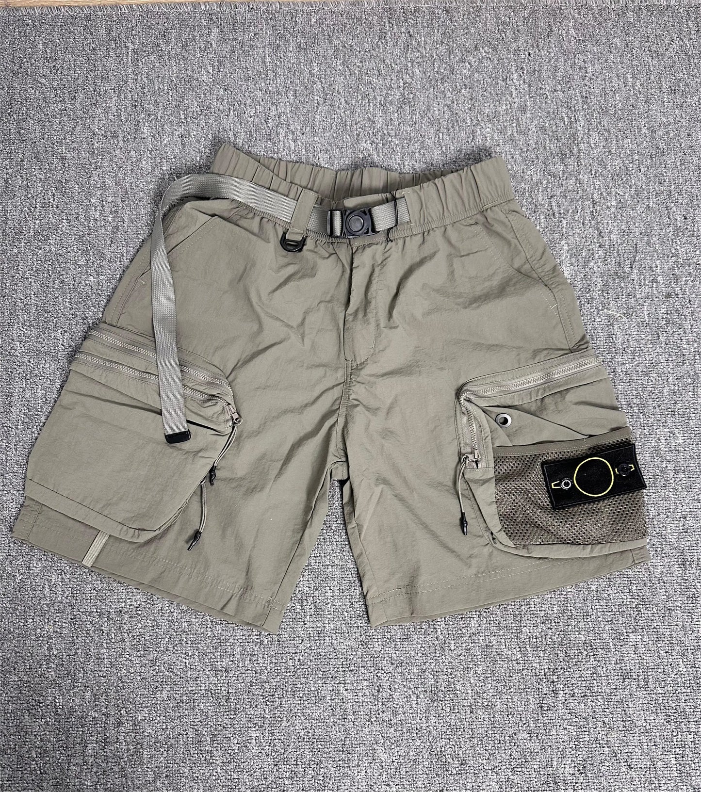 BPStone Self-Substitute Stone 24Ss Multi-Pocket Work Pants Waterproof Functional Loose Straight Outdoor Shorts