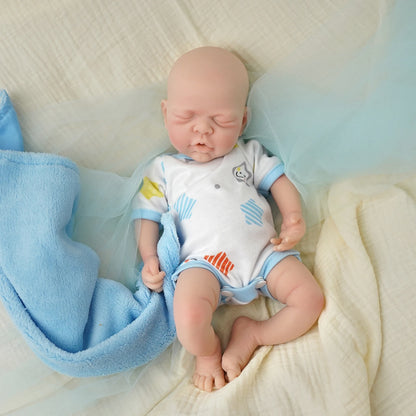 30CM 12" Micro Preemie Full Body Silicone Baby Doll Lifelike Reborn Anti-Stress Toy for Stress Relief And Collectibility
