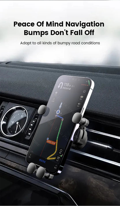 For Mercedes Benz CLA 200 2013-2019 Car Phone Holder 360 Rotatable Silicone Non-Slip 15W Wireless Charging Cars Accessories