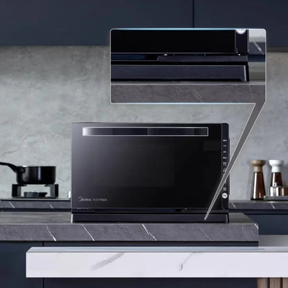Midea M3-208E Inverter Microwave Oven, 20L Drop - Down Door Flat Plate Light Wave Grill Combo for Home