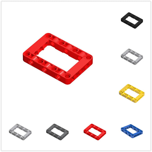 50pcs 64179 Modified Frame Thick 5 x 7 Open Center Brick Collection Bulk Modular Toys For Technical MOC DIY Buildings Blocks