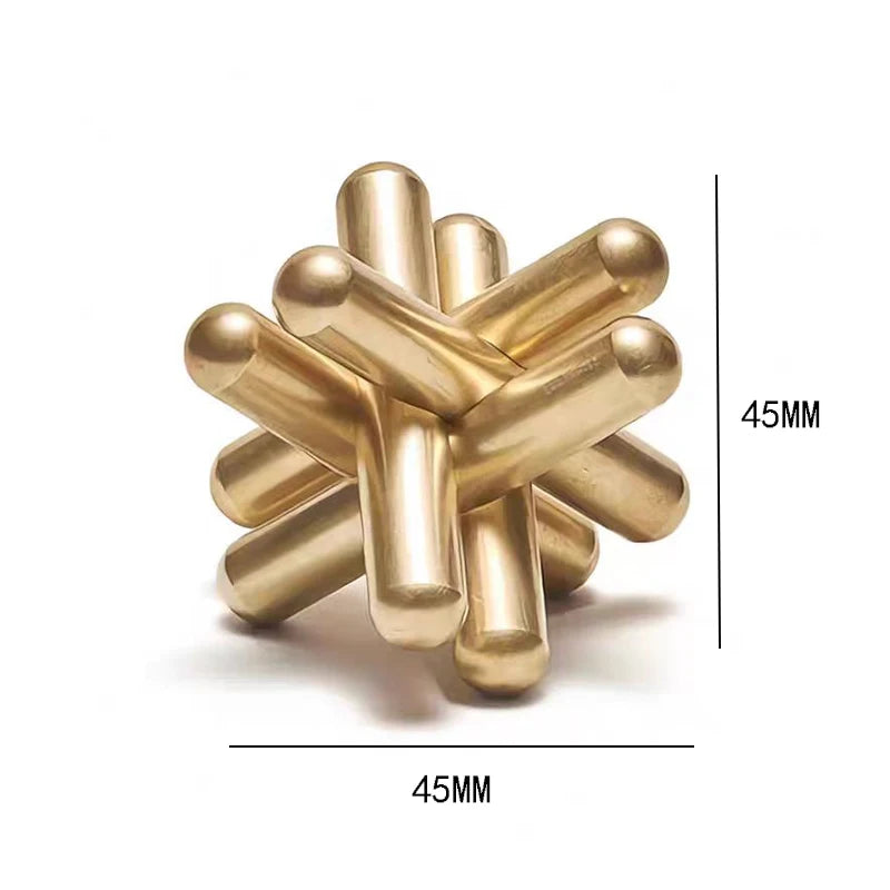 Luban Lock Metal Puzzles Brain Teasers Hard IQ Test Mind Challenge Assembly & Disentanglement Educational Toys For Adult Teens