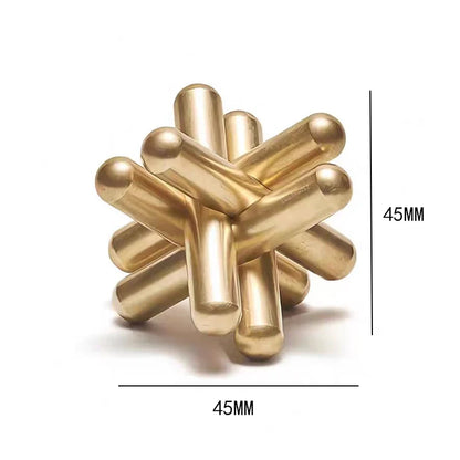 Luban Lock Metal Puzzles Brain Teasers Hard IQ Test Mind Challenge Assembly & Disentanglement Educational Toys For Adult Teens