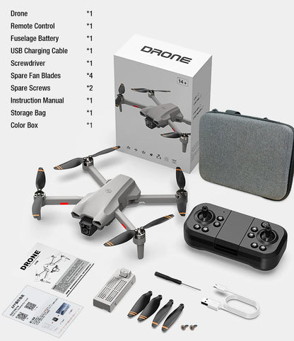 FPV 8K 3-Camera RC Drone Professional Quadcopter Aircraft Gesture Shooting Brushless 360° Roll Optical Hover Helicopter Toy Gift