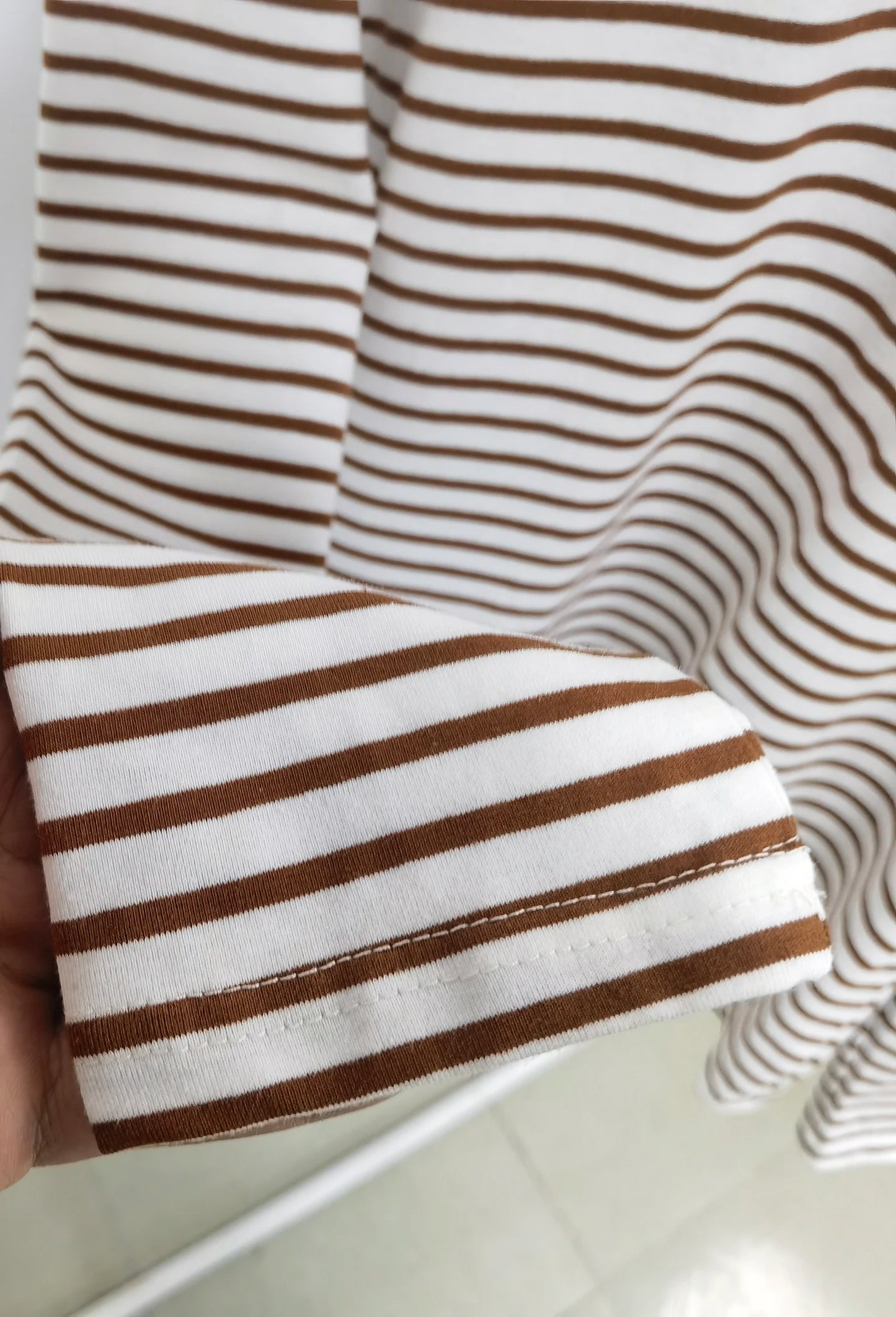 Bornladies 2025 Summer Long Sleeve Striped T-Shirts Women Basic Casual Tops Female Cozy Loose Cotton Tees Harajuku T Shirt New