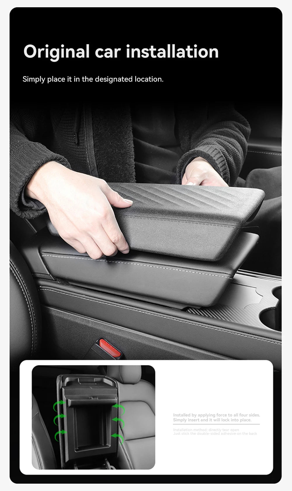 YZ For Tesla Model 3 Y YL Juniper Highland Armrest Pad Soft Case Center Console Box Cover Aanti-scratch 2026 Accessories