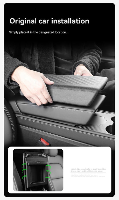 YZ For Tesla Model 3 Y YL Juniper Highland Armrest Pad Soft Case Center Console Box Cover Aanti-scratch 2026 Accessories
