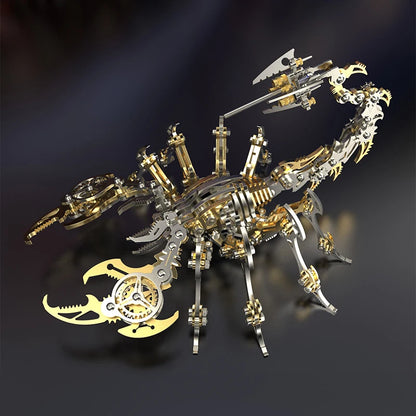 3D Metal Puzzle for Adults, Mechanical Scorpion Insect Model Kit, DIY Metal Building Puzzle Set, Assembly Toy Gift for Men Boys