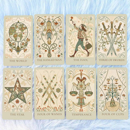 78 Tarot Cards, 13x8 Cm Radiant Soul Tarot Deck, Guide Life Problems Clearly and Calmly, Includes Paper Manual