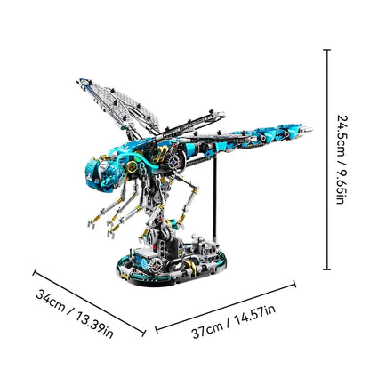 Creative Mechanical Dragonfly Construction Set Animal Building Blocks Educational Toy for Kids Adults STEM Learning Kit Gifts