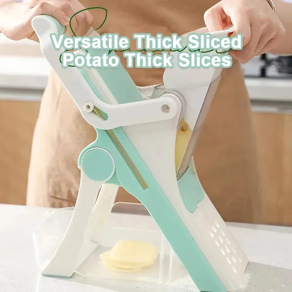 Donirt 5 in 1 Vegetable Cutter Mandoline Slicer Manual Food Chopper Fruit Potato Cucumber Carrot Meat Slicer Shredder Safe Slice