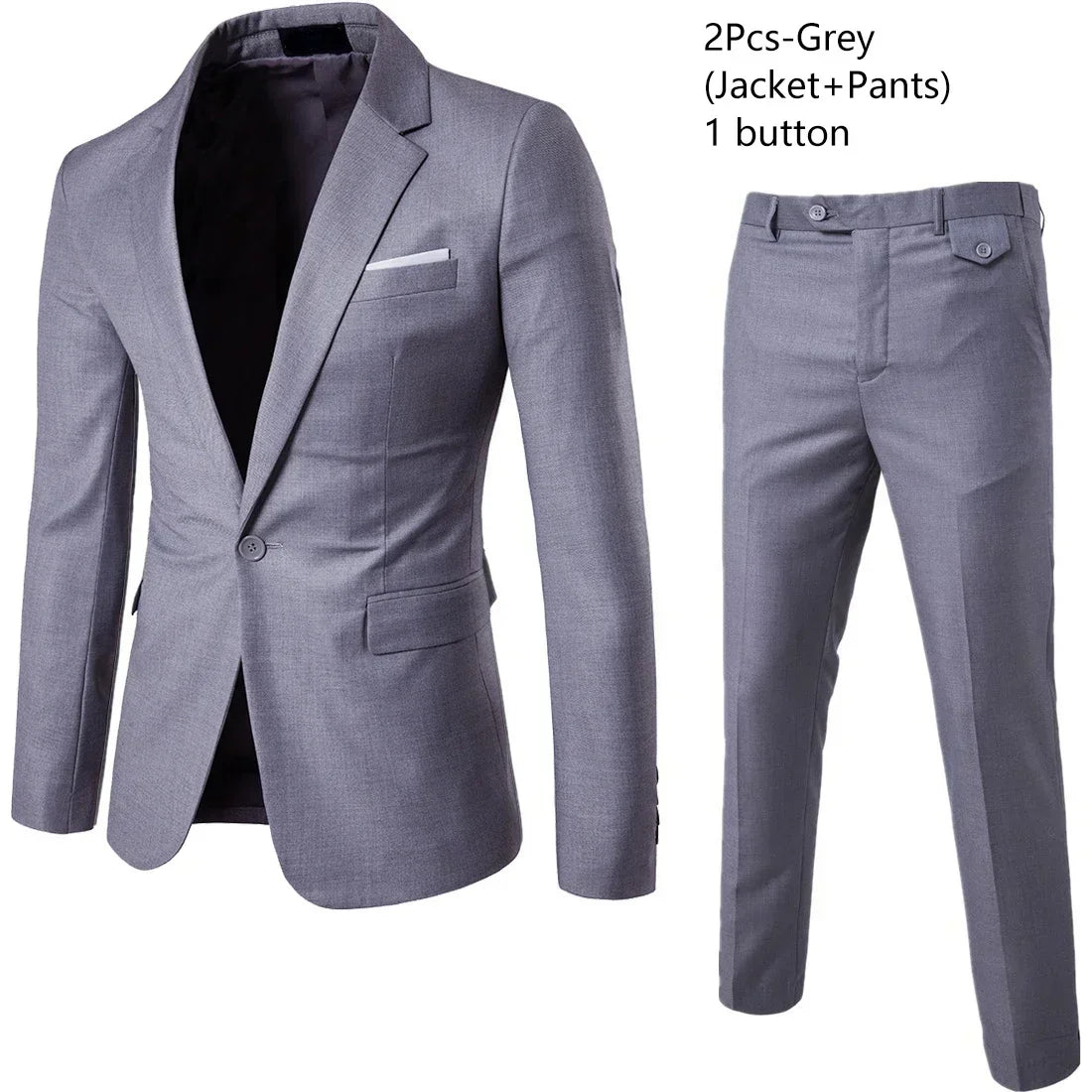 Men Suits Wedding 3 Pieces Elegant 2 Outfit Set Blazers Fashion  Business Classic Jackets Vest Pants 2024 Formal Clothing