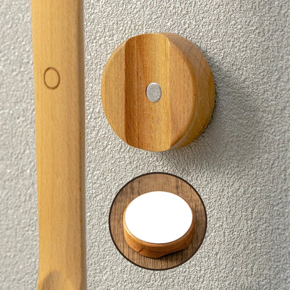 3 Colors Optional 75cm Extended Beech Wood Shoe Horn Magnetic Wall Storage Long Handle, No-Bend Home Shoe Puller for All Seasons
