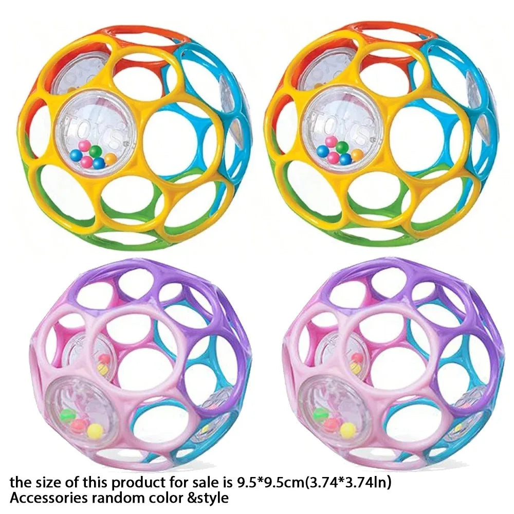 Sensory Teething Ball for Babies, Promotes Motor Skill Development, Baby Shaker, Chew Toy for Teething,Infant , Educational.