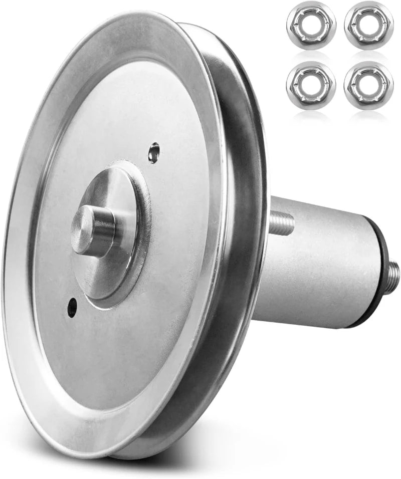 Deck Spindle Fit for Gra-vely Ari-ens 51537300 51530700 ZTX ZT XL Ikon XD 60 Edge 42 Lawn Mower, Spindle with Pulley Assembly