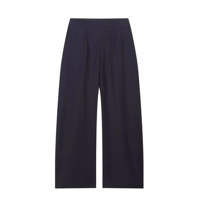 Women's Long Pants 2025 Autumn New Arrivals Military Green Pleated Loose Wide-Leg Pants Casual Fashion Stylish and Versatile