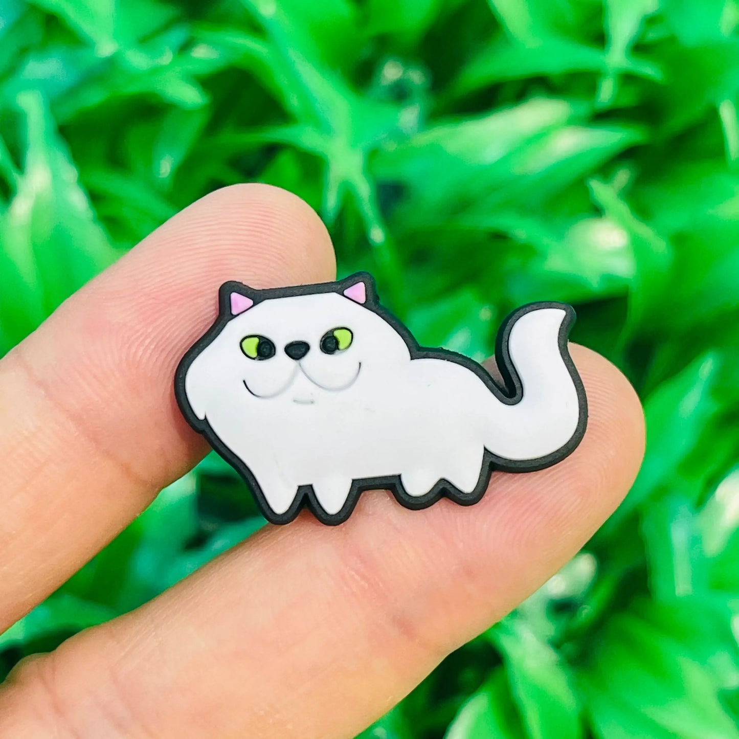 New 1-13pcs Cute Animal Black Cat PVC Garden Shoe Charms Sandal Buckle Boys Girls Cartoon Hole Slipper Accessories DIY Backpack