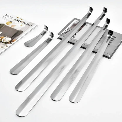 Extra Long Shoe Horn Stainless Steel Silver Shoes Remover Slip Shoe Pull Tool 30 42 52cm Shoehorn Lifter Aid for Men Women