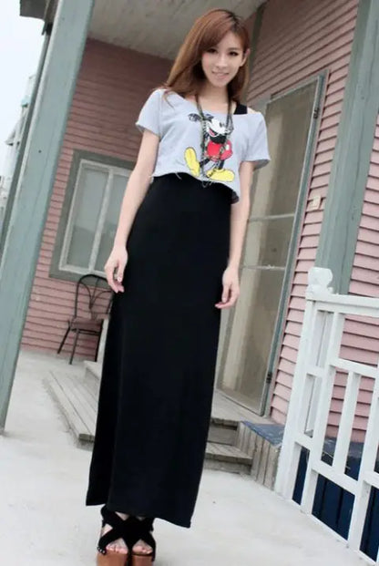 Spring Summer 2026 Women's Modal Long Sleeveless Dress Beachwear Base Layer Vest Skirt Large Size Korean Style Commute