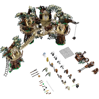 Cheap Moc Village Bricks Building Blocks Compatible 1990pcs Space Wars Ucs Movie Dispaly Model Birthday Gifts for Teenage Toy A