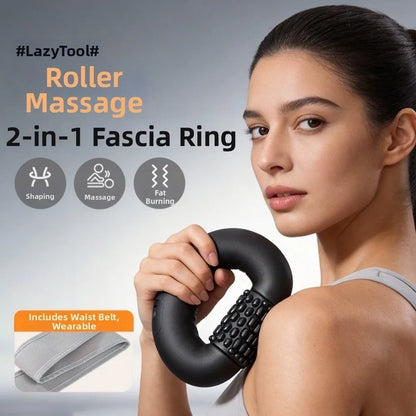 Rechargeable Cordless Massage Roller Deep Tissue Percussion Electric Muscle Massager Handheld 3-Speed Spin