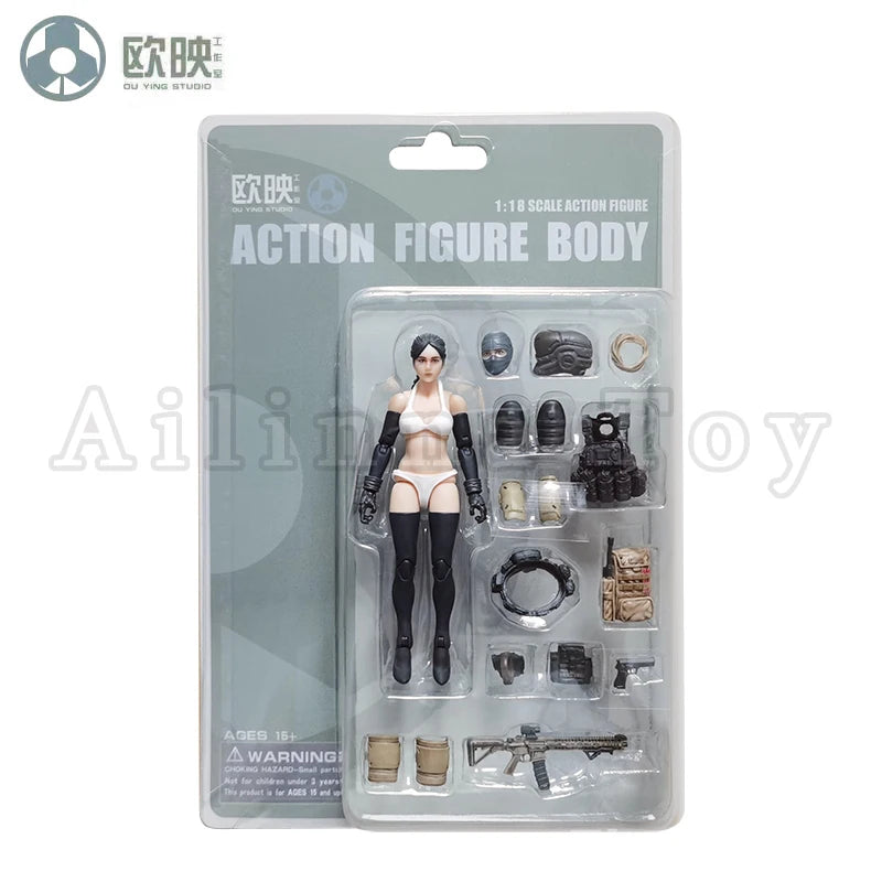 Ou Ying Studio 1/18 Planet Green Valley PGV 3.75inch Action Figure Girls War EFSA Female Figures Anime Model