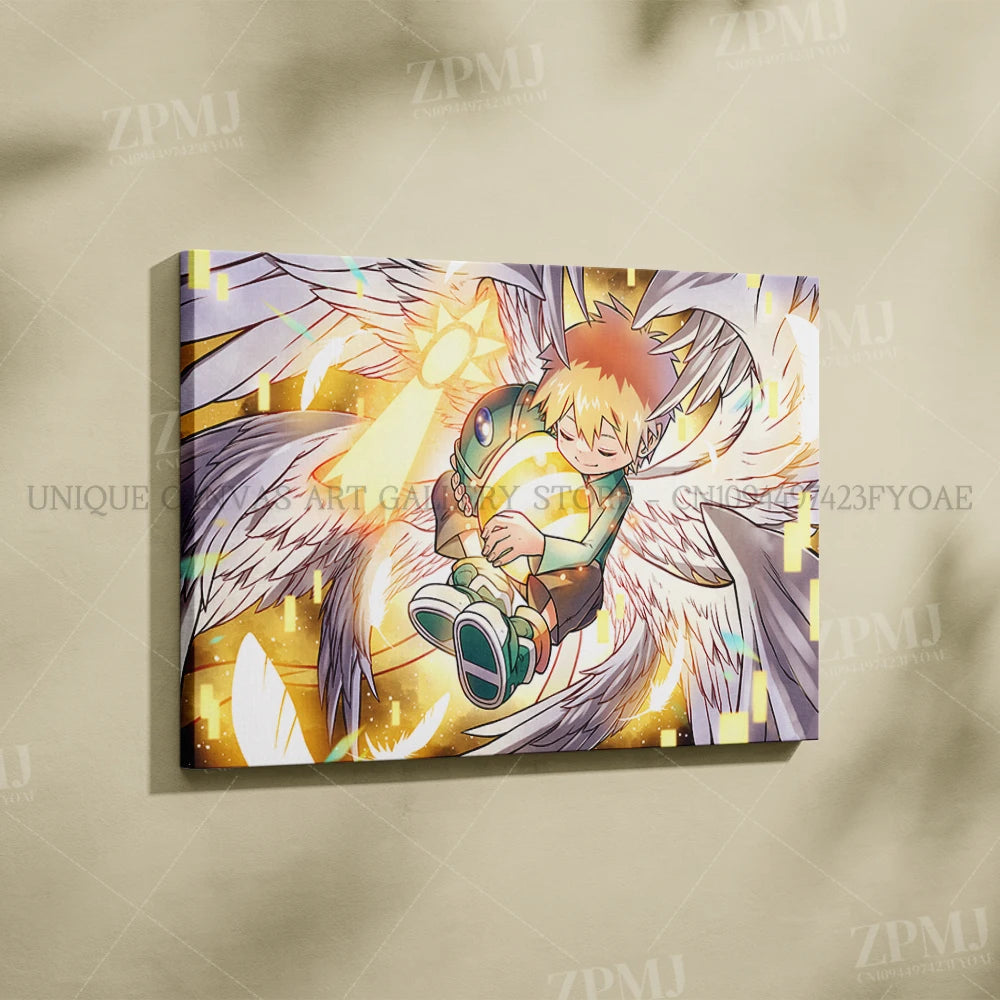 Japanese Anime Canvas Wall Art Digimon Digital Monsters Home Decorative HD Print Poster Painting Modern No Frame For Living Room