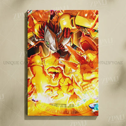 Japanese Anime Canvas Wall Art Digimon Digital Monsters Home Decorative HD Print Poster Painting Modern No Frame For Living Room