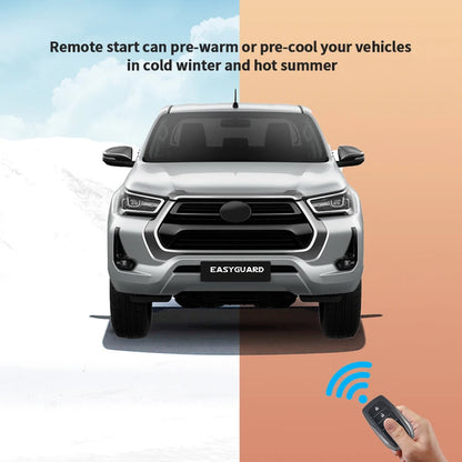 EASYGUARD Plug & Play Factory Key Remote Starter Fit For 15-24 Toyota Hilux Fortunner Hiace Automation Transmission Gas/Diesel