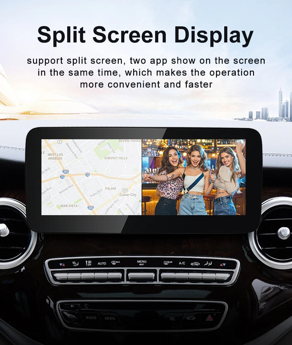 STWEINew Car Multimedia Wireless Android AUTO CarPlay 10.25 12.3inch Screen For Mercedes Benz V Class W447 V250 V260 V350 Screen