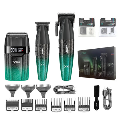 VGR Hair Clipper Professional 9000RPM Hair Cutting Machine Face Shaver Reciprocating Beard Trimmer Hair Trimmer for Men V-640 S3