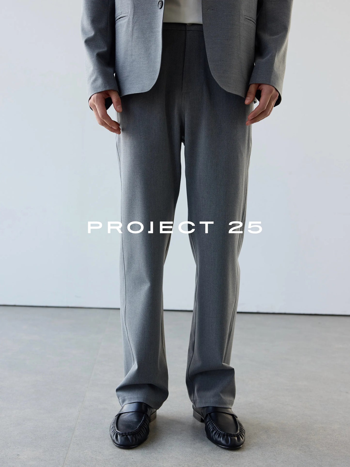 PROJECT 25 Men's Tech Blend Twill Stretch Trousers Structured Straight Leg Business Casual Versatile Commute Pants