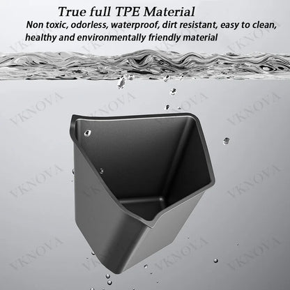 For Tesla Model YL Rear Trunk Side Storage Bucket Left Right Organizer Box Waterproof Car Cargo Storage Container AutoAccessorie