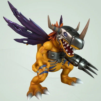 Digimon Metal Greymon Anime Figure Pvc Collectible Model Statue Desktop Decoration For Anime Fans And Collection Enthusiasts
