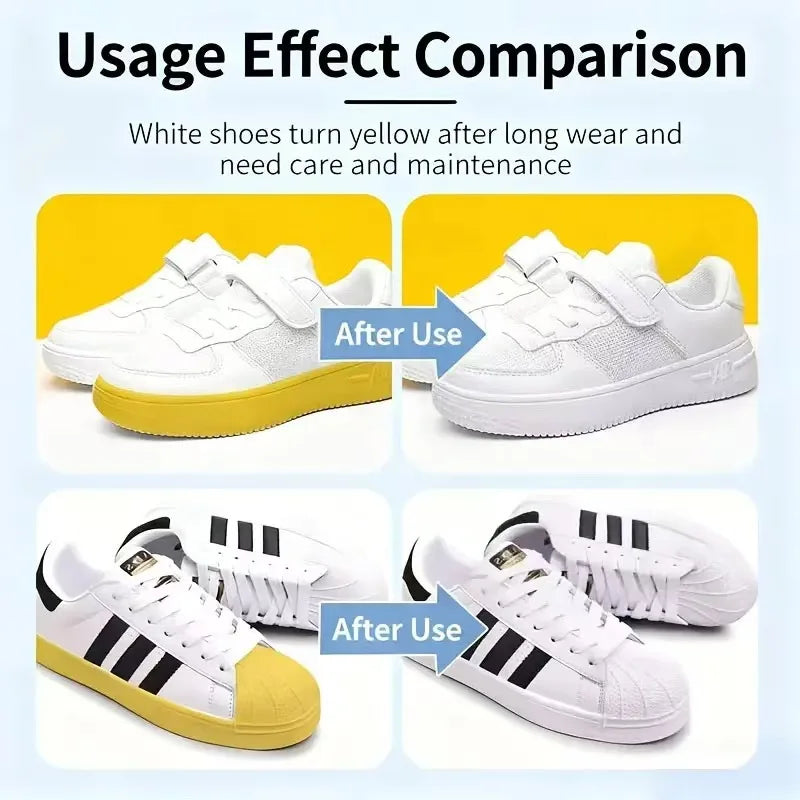 Yellowing shoe soles and edges,anti-yellowing and anti-oxidation agent, whitening and repairing agent for white shoes.