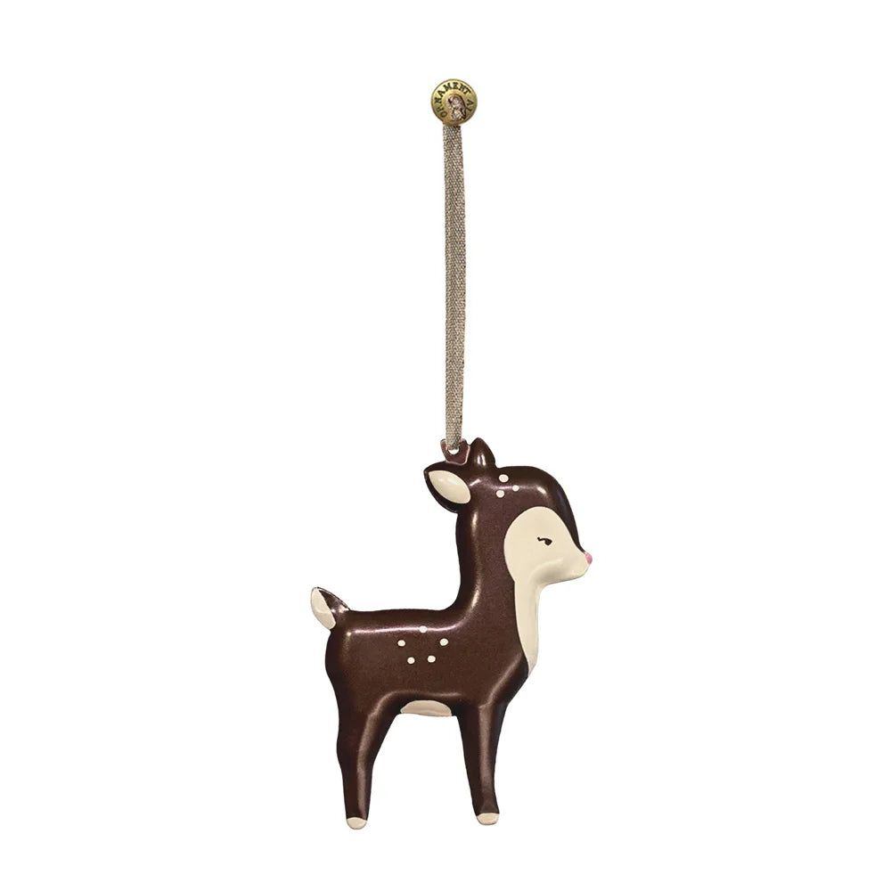 Aizulhomey Metal Christmas ornaments double-sided hand painted iron pendant christmas tree decoration gifts arts handicraft