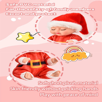 12Pcs Christmas Reborn  Doll Kit Toy Simulation Princess Dolls Toy Cute Sleeping Baby with Clothes Accessories Christmas gift