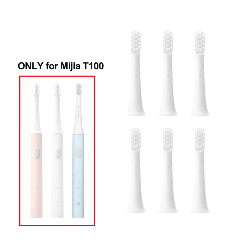 Original Replacement Brush Heads for Xiaomi Mijia T100 Sonic Brush, Spare Heads Waterproof