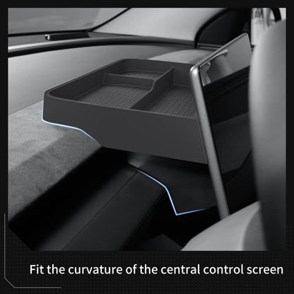 for Tesla Model Y Juniper/Launch 2025 Car Dashboard Storage Box  Interior Accessories Central Control Screen Rear Storage Tray