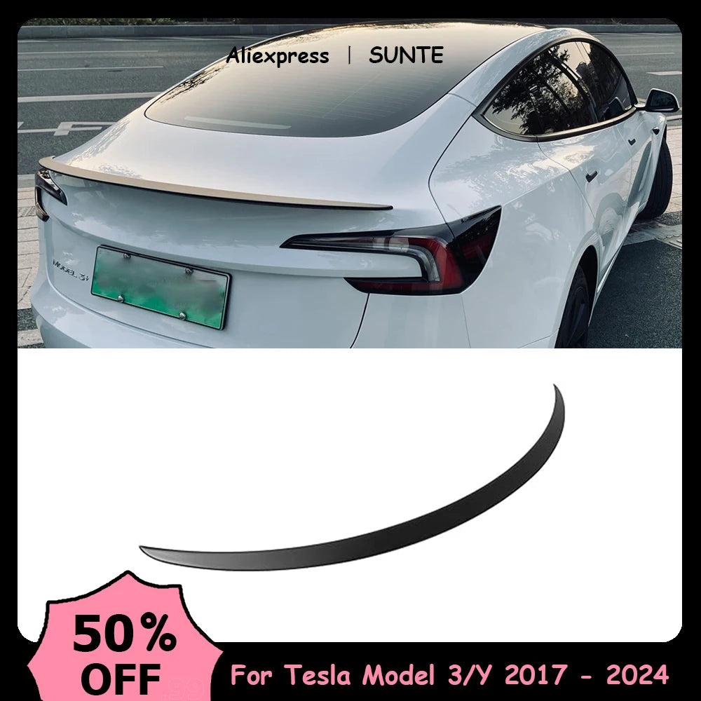 Car ABS Spoiler Carbon Fiber For Tesla Model 3 Highland 2025-2026 Original High-performance Exterior Model3 Model Y Accessories