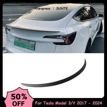 Car ABS Spoiler Carbon Fiber For Tesla Model 3 Highland 2025-2026 Original High-performance Exterior Model3 Model Y Accessories
