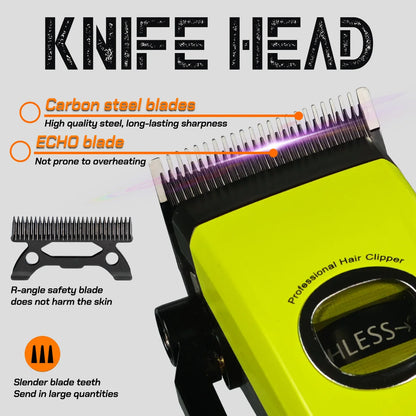 BRDCLIP 609 10000RPM Grey Professional Hair Clipper 7500RPM External Rotor Brushless Motor DLC Blade Hair Trimmer Barber Shaver