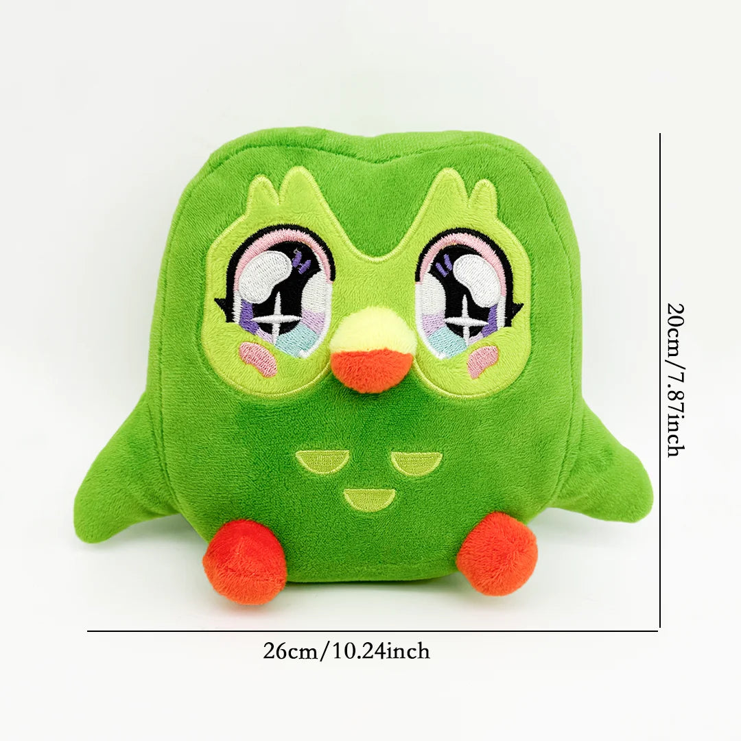TreasuringU 2026 New Green Owl Plush Toy Kawaii Cute Bear Stuffed Dolls Cool Purple Girls Plushie Duobuff Children Birthday Gift
