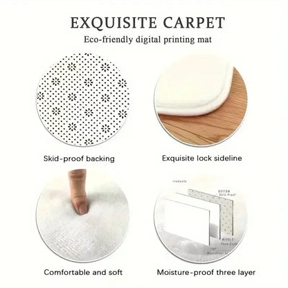 Classroom Rug for Kids Education Carpet for Children Colorful Seating Area Classroom Rugs Kids Seating for School Playroom