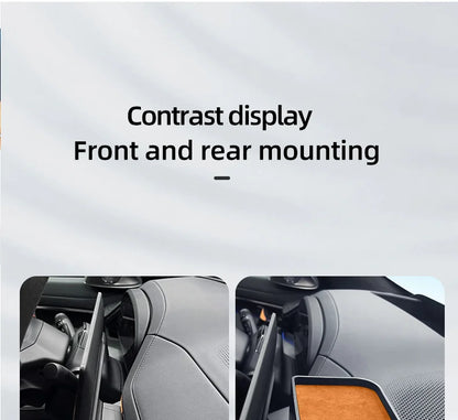 For Zeekr 001 2024 Storage Box Behind The Central Control Screen Navigation Screen Storage Alcantara suede Car Accessories