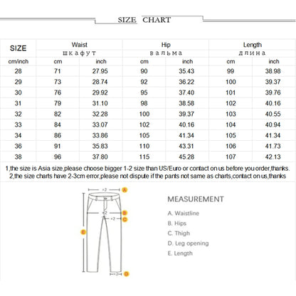Men's Soft Stretch Straight Jeans Business Casual Slim Fit Wash Denim Pants Korean Fashion Blue Gray Male Brand Trousers